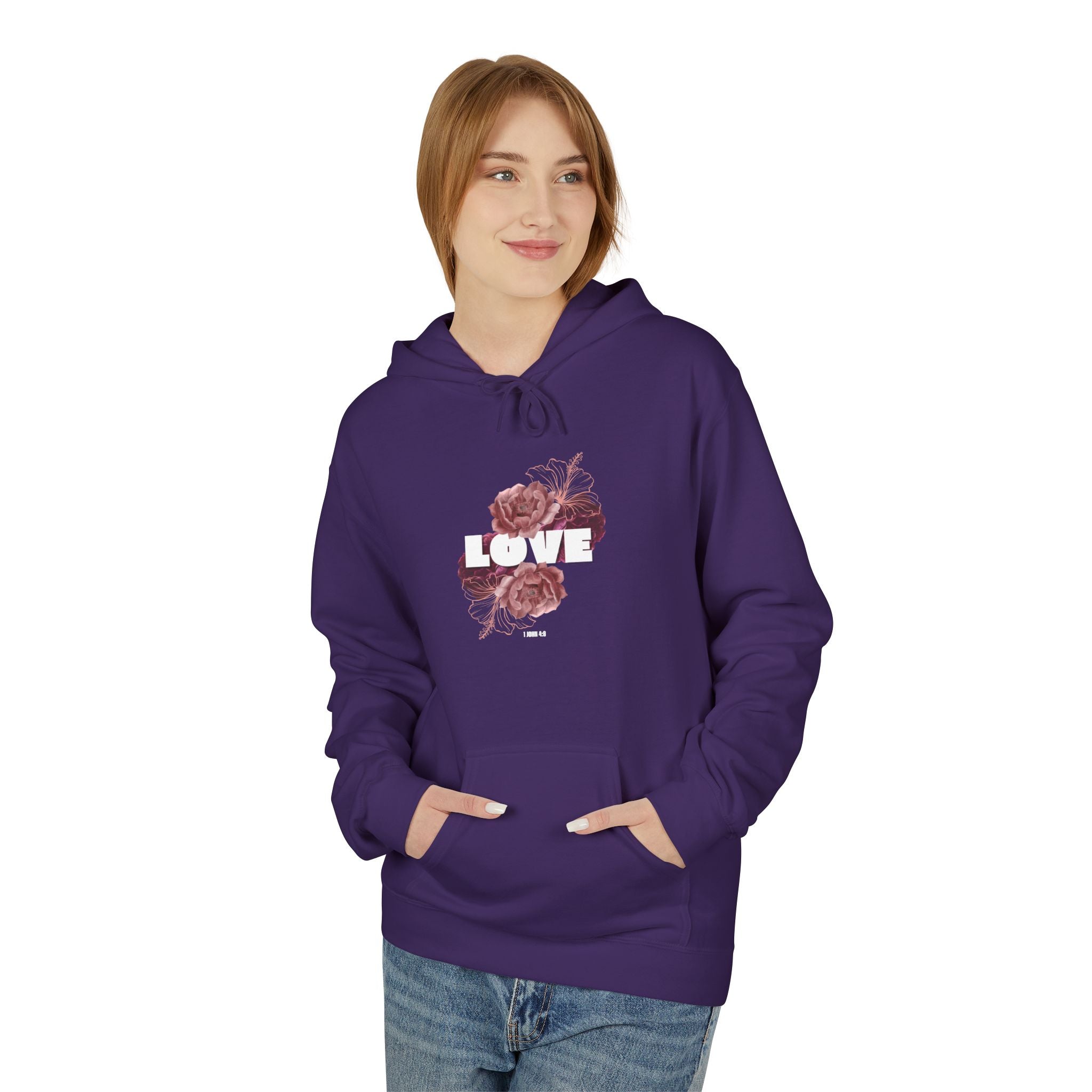 Love Floral Hoodie – Christian Graphic Sweatshirt