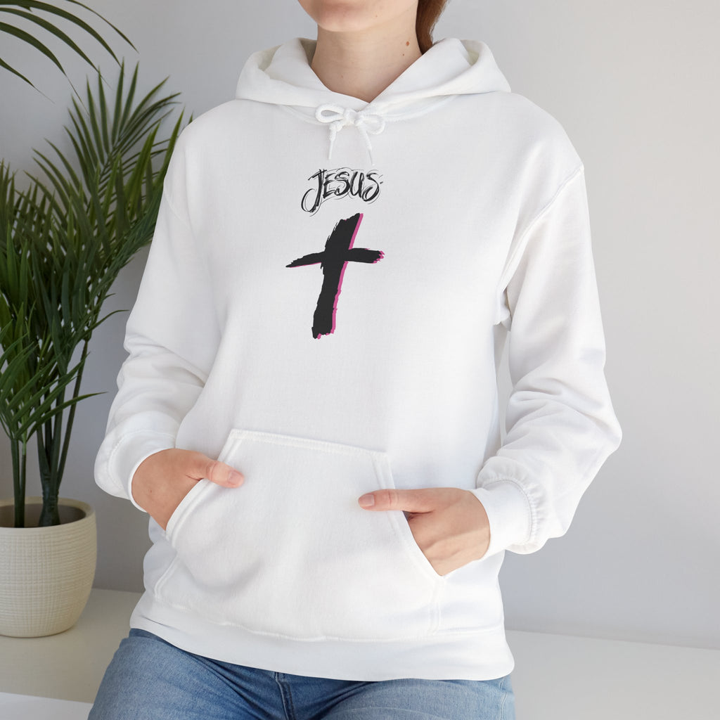 Jesus Cross Hoodie — “Ask Me About Jesus” Christian Pullover