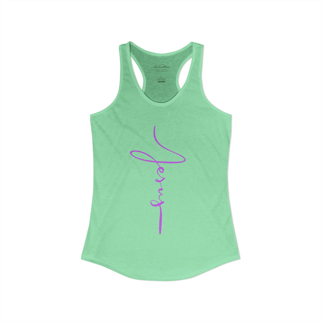 Jesus Script Racerback Tank