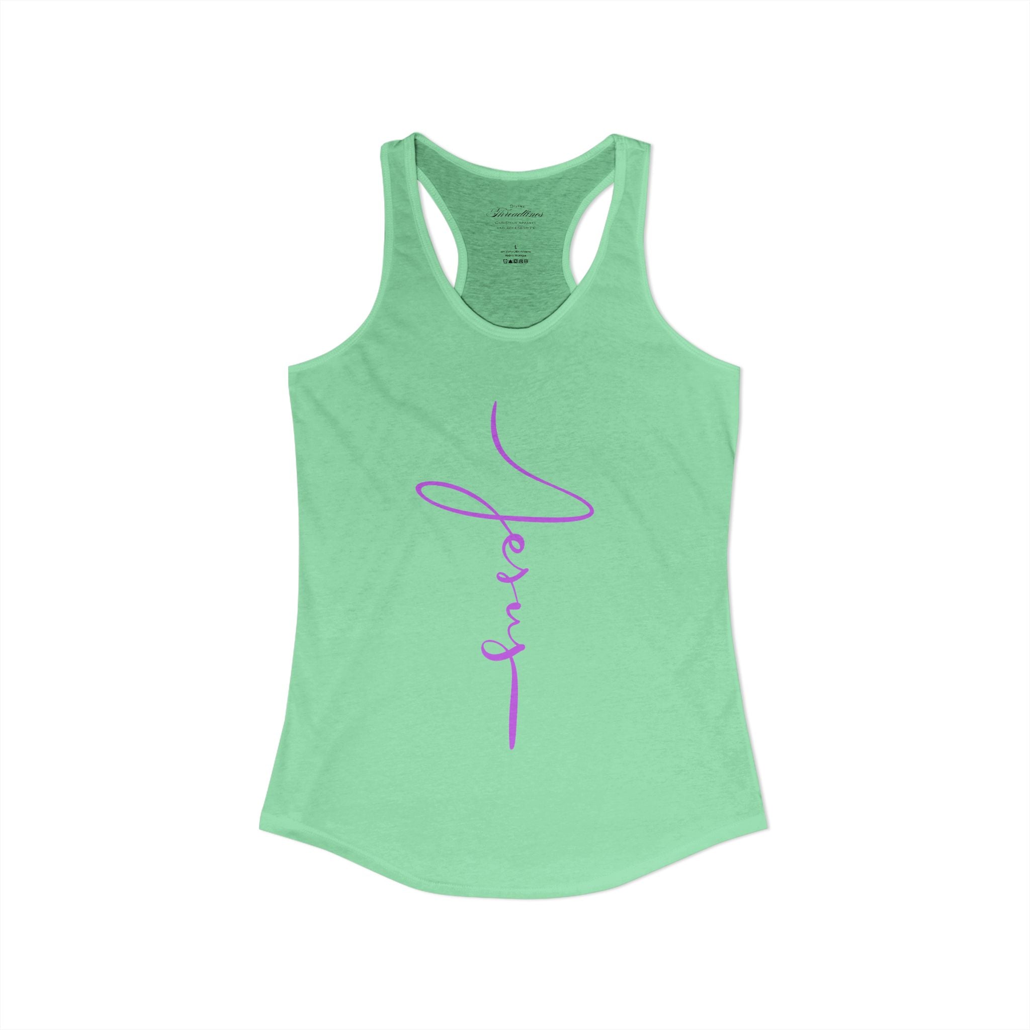 Jesus Script Racerback Tank