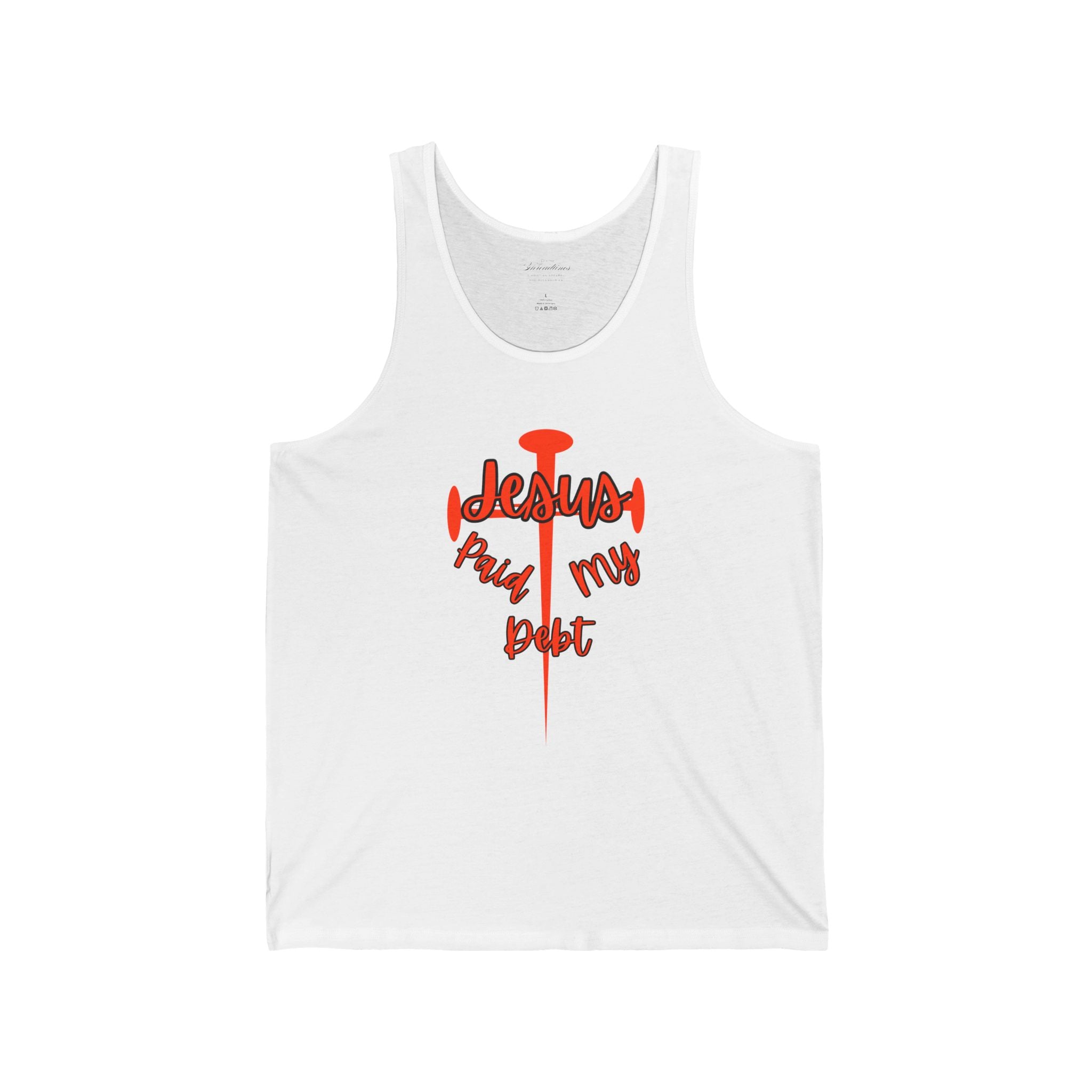 Jesus Paid My Debt Tank Top — Christian Faith Graphic Tank