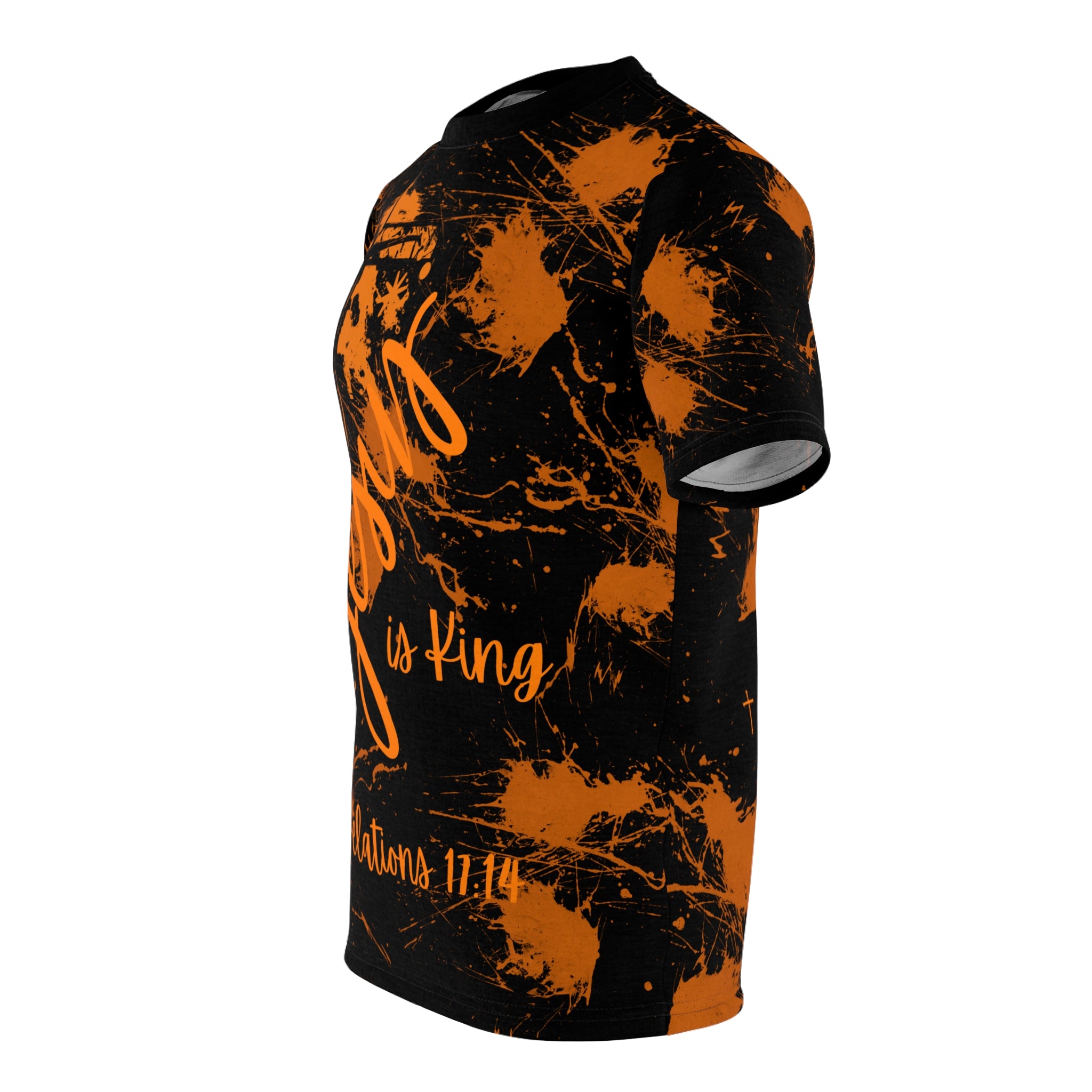 Jesus Is King Tee — Christian Cross Scripture T-Shirt (Revelations 17:14)