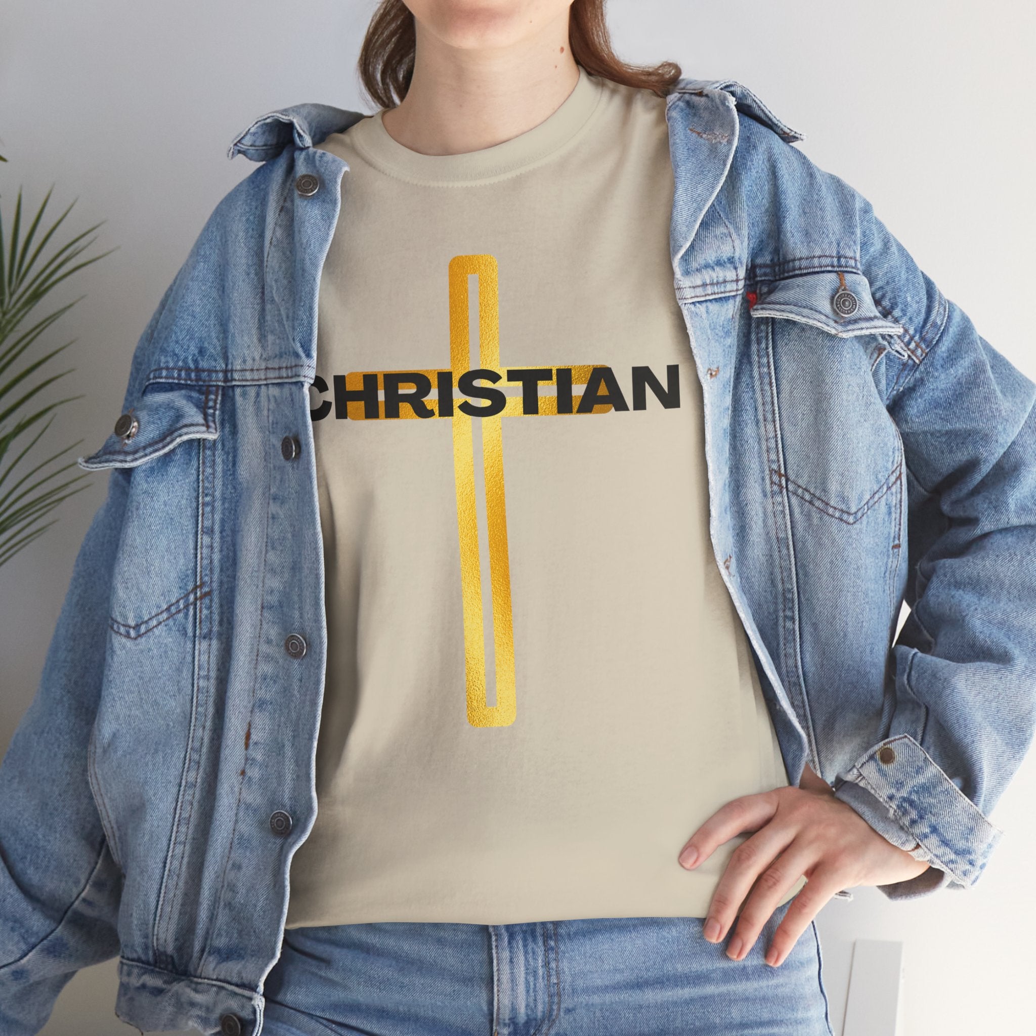 Christian Nutrition Facts Tee — Faith-Based Graphic T-Shirt with Cross & Nutrition Label Back