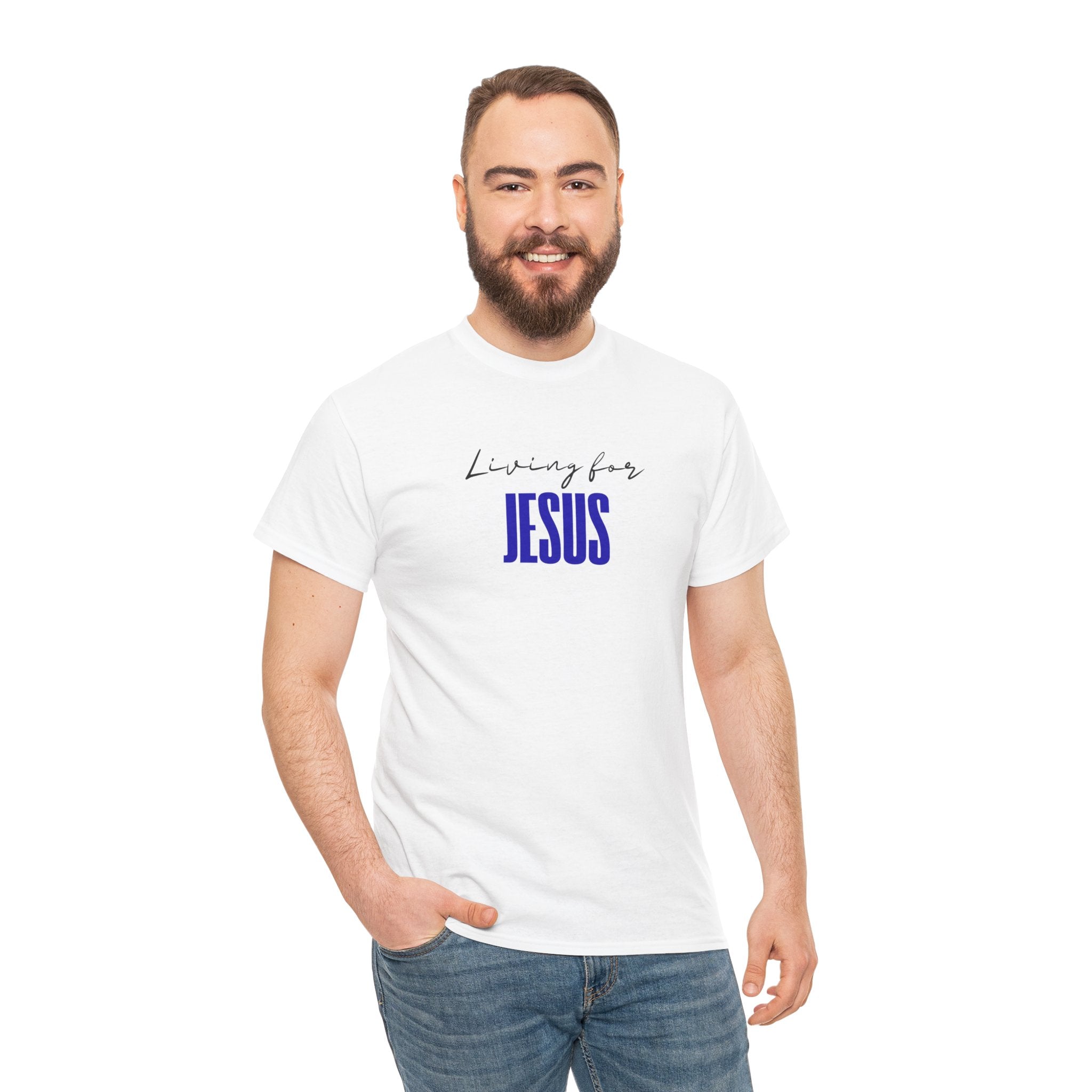 Living For Jesus T-Shirt — Faith Graphic Tee