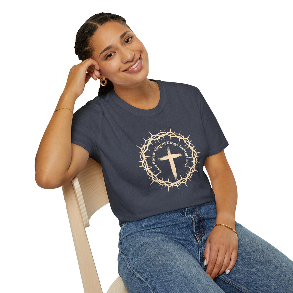 Christian Cross T-Shirt — Crown of Thorns Faith Tee
