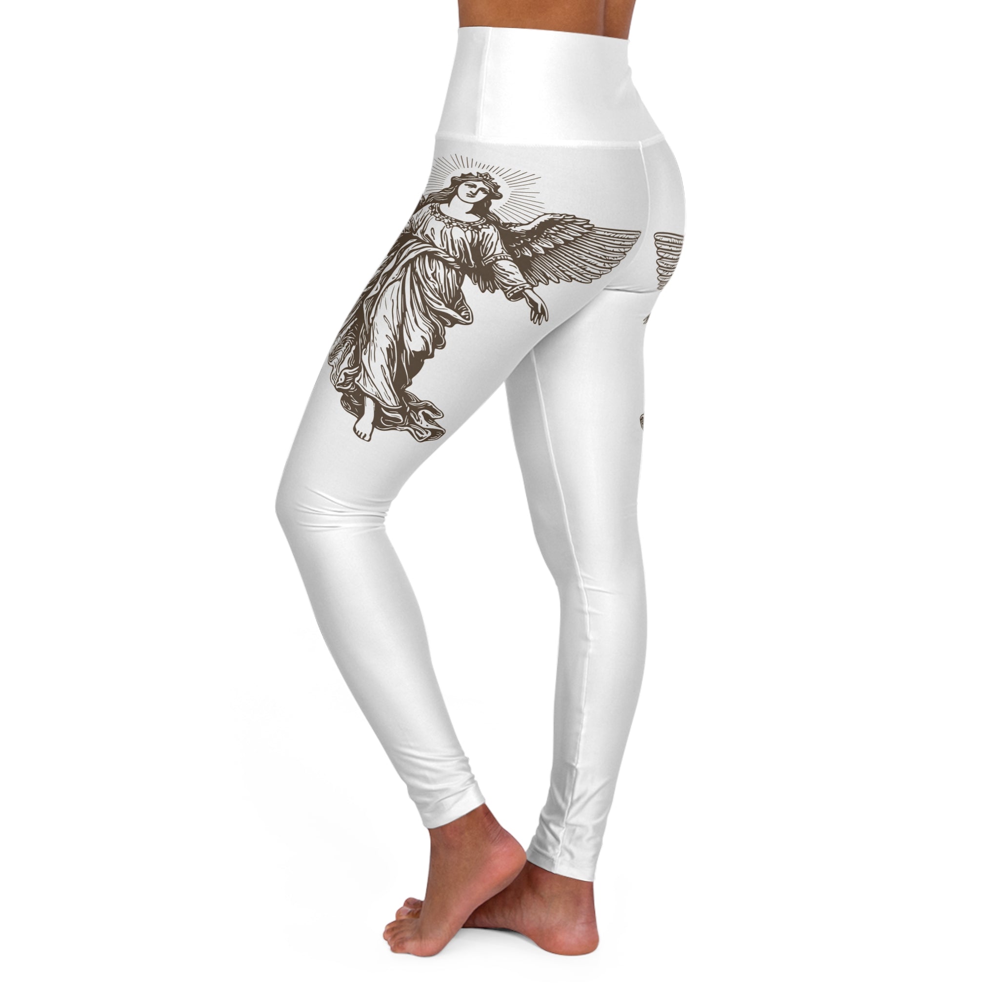 Christian High-Waisted Leggings — Vintage Angel Design