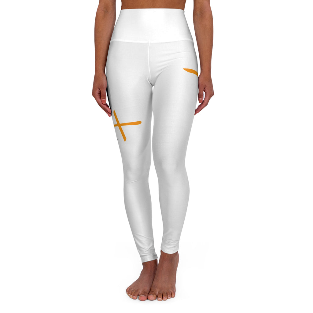 Jesus Is King Cross Leggings — Christian High-Waisted Leggings
